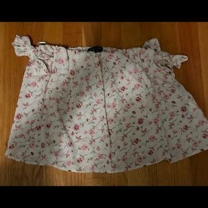 floral crop top blouse